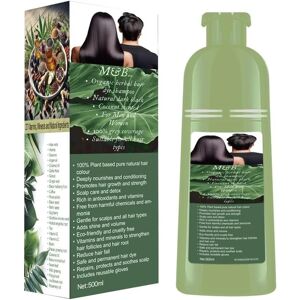 m&b M&b Organic Herbal Hair Dye Shampoo, Natural Black, 100% Halal,500ml Plant-Base m&b M&b Organic Herbal Hair Dye Shampoo, Natural Black, 100% Halal,500ml Plant-Base