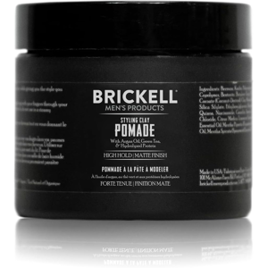 Brickell Men’s Products Brickell Men'S Natural Styling Clay Pomade, Strong Hold, Matte Finish, 59ml Brickell Men’s Products Brickell Men'S Natural Styling Clay Pomade, Strong Hold, Matte Finish, 59ml