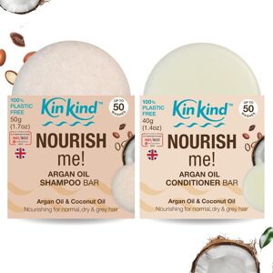 Kinkind Nourish Me! Shampoo And Conditioner Bar Set. Argan Oil & Coconut Oil Sh Kinkind Nourish Me! Shampoo And Conditioner Bar Set. Argan Oil & Coconut Oil Sh