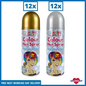 Special Occasions 24 X Temporary Party Hen Stag Nights Fancy Dress Colour Hair Spray 200ml Special Occasions 24 X Temporary Party Hen Stag Nights Fancy Dress Colour Hair Spray 200ml