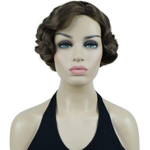 Lydell Vintage Cosplay Party Wig Short Finger Wavy Flapper Hairpiece +free Wig Lydell Vintage Cosplay Party Wig Short Finger Wavy Flapper Hairpiece +free Wig