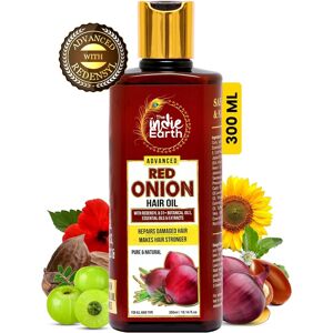 The Indie Earth Advanced Red Onion Oil 300ml, Repairs Damaged Hair - Makes Hair The Indie Earth Advanced Red Onion Oil 300ml, Repairs Damaged Hair - Makes Hair
