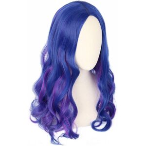 Topcosplay Cosplay Wig 15\" Long Curly Wig For Girls Kids Blue And Purple Dye Wi Topcosplay Cosplay Wig 15\" Long Curly Wig For Girls Kids Blue And Purple Dye Wi