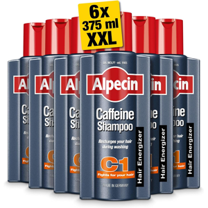 Dr. Kurt Wolff Gmbh & Co. Kg Alpecin Caffeine Shampoo C1 6x 375ml Against Thinning Hair For Stronger And Dr. Kurt Wolff Gmbh & Co. Kg Alpecin Caffeine Shampoo C1 6x 375ml Against Thinning Hair For Stronger And