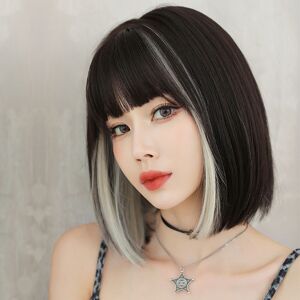 Care+ Short Hanging Ears Dye Wig Black Beige Brown Fashionable Adjustable Straight Fis Care+ Short Hanging Ears Dye Wig Black Beige Brown Fashionable Adjustable Straight Fis