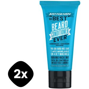 Just for Men Beard Conditioner Pack 2 X 88ml Aloe Barba Hombre Just for Men Beard Conditioner Pack 2 X 88ml Aloe Barba Hombre