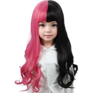 Linfairy Long Pink Black Wig For Women Costume Party Wigs (Small) Linfairy Long Pink Black Wig For Women Costume Party Wigs (Small)