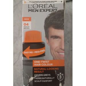 L'Oreal Men Expert One-Twist Semi-Permanent Hair Colour 04 Medium Brown L'Oreal Men Expert One-Twist Semi-Permanent Hair Colour 04 Medium Brown