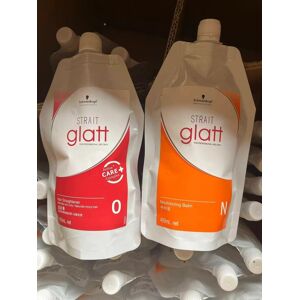 Schwarzkopf Glatt Hair Straightener No. 0 - Curly Hair - 400ml & Neutralizer Schwarzkopf Glatt Hair Straightener No. 0 - Curly Hair - 400ml & Neutralizer