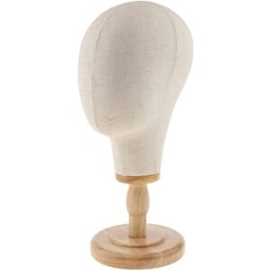 Zalati Canvas Mannequin Head Block Wig Head For Wig/hat/jewelry Making, Fixing Zalati Canvas Mannequin Head Block Wig Head For Wig/hat/jewelry Making, Fixing