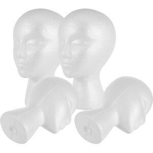Care+ 4pcs Foam Mannequin Head Model Wig Head Hat Display Foam Head For Salon Store Care+ 4pcs Foam Mannequin Head Model Wig Head Hat Display Foam Head For Salon Store