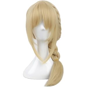 Yuehong Women Blonde Braid Cosplay Anime Wig Party Costume Movie Hair Heat Resi Yuehong Women Blonde Braid Cosplay Anime Wig Party Costume Movie Hair Heat Resi