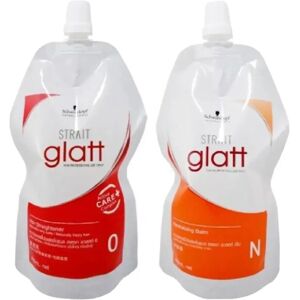 Schwarzkopf Glatt Hair Straightener No. 0 - Curly Hair - 400ml & Neutralizer Schwarzkopf Glatt Hair Straightener No. 0 - Curly Hair - 400ml & Neutralizer