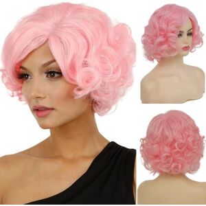 Qnbiar Short Wavy Wigs For Women Synthetic Natural Costume Cosplay Party Wig With Wig Qnbiar Short Wavy Wigs For Women Synthetic Natural Costume Cosplay Party Wig With Wig