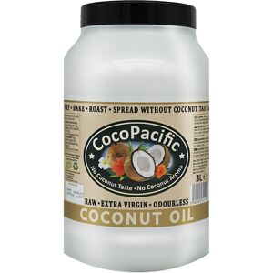 Cocopacific Raw Extra Virgin Odourless Coconut Oil 3l – Cold Pressed & Unrefined Cooking Cocopacific Raw Extra Virgin Odourless Coconut Oil 3l – Cold Pressed & Unrefined Cooking
