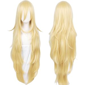 Linfairy Long Blonde Rachel Wig Halloween Cosplay Costume Wig For Women 90cm Linfairy Long Blonde Rachel Wig Halloween Cosplay Costume Wig For Women 90cm