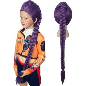 Linfairy Anime Cosplay Long Purple Braid Wig Halloween Costume Party Cosplay Wi Linfairy Anime Cosplay Long Purple Braid Wig Halloween Costume Party Cosplay Wi