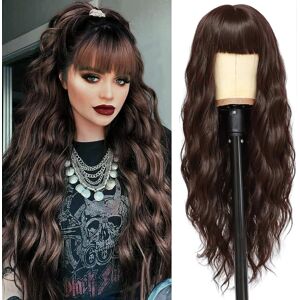 Yeeshedo Women'S Wig Long Wave Wigs For Women With Bangs, Natural Curly Wavy Synthetic R Yeeshedo Women'S Wig Long Wave Wigs For Women With Bangs, Natural Curly Wavy Synthetic R