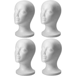 Ardisle 4pc Mannequin Styrofoam Foam Head Model Wig Glasses Hat Display Stand Female Ma Ardisle 4pc Mannequin Styrofoam Foam Head Model Wig Glasses Hat Display Stand Female Ma