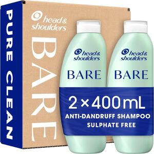 Head & Shoulders Anti Dandruff Shampoo, Pure Clean, Sulphate Free, 2 X 400 Ml, D Head & Shoulders Anti Dandruff Shampoo, Pure Clean, Sulphate Free, 2 X 400 Ml, D