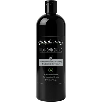 Brazilian Keratin Treatment Hair Straightening Nanobeauty Diamond Shine 1 Litre Brazilian Keratin Treatment Hair Straightening Nanobeauty Diamond Shine 1 Litre