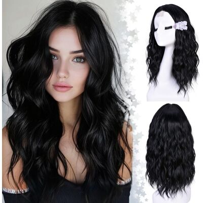 Lizzyhair Lizzy Short Wavy Wig 18 Inch Middle Part Curly Wavy Bob Wigs For Women Natural Lizzyhair Lizzy Short Wavy Wig 18 Inch Middle Part Curly Wavy Bob Wigs For Women Natural