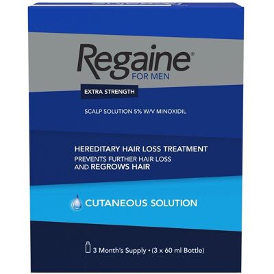 Regaine Men Extra Strength Hair Regrowth Solution - 3 Months Regaine Men Extra Strength Hair Regrowth Solution - 3 Months