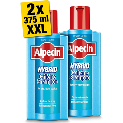 Dr. Kurt Wolff Gmbh & Co. Kg Alpecin Hybrid Shampoo 2x 375ml Natural Hair Growth Shampoo For Sensitive And Dr. Kurt Wolff Gmbh & Co. Kg Alpecin Hybrid Shampoo 2x 375ml Natural Hair Growth Shampoo For Sensitive And