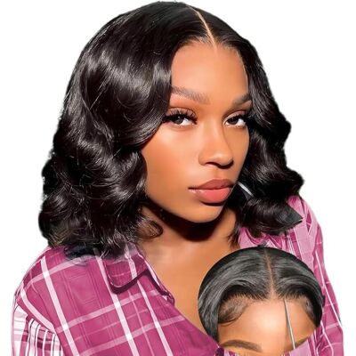 Nicmiss Human Hair Wig Glueless Wig Wear And Go 4x4 Pre Cut Lace Front Body Wave Wig Br Nicmiss Human Hair Wig Glueless Wig Wear And Go 4x4 Pre Cut Lace Front Body Wave Wig Br