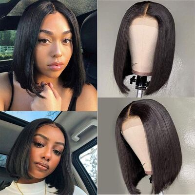 Blackmoon Hair 4x4 Short Bob Wigs Brazilian Hair Straight Lace Front Human Hair Bob Wigs For B Blackmoon Hair 4x4 Short Bob Wigs Brazilian Hair Straight Lace Front Human Hair Bob Wigs For B