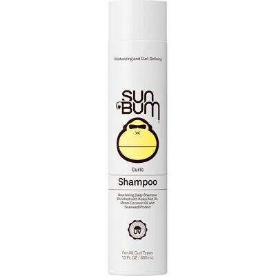 Sun Bum Curls & Waves Shampoo - Curly Hair Shampoo - Curl Defining - Shine Enha Sun Bum Curls & Waves Shampoo - Curly Hair Shampoo - Curl Defining - Shine Enha