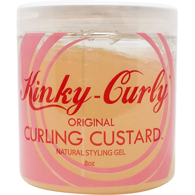 Kinky-Curly, Original Curling Custard, Natural Styling Gel, 8 Oz Kinky-Curly, Original Curling Custard, Natural Styling Gel, 8 Oz
