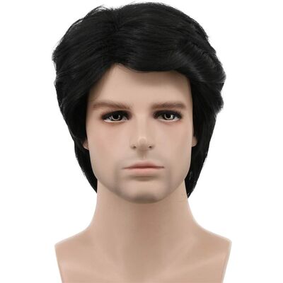 Karlery Men'S Short Curly Fluffy Black Wig - Halloween Costume, Cosplay, Party Karlery Men'S Short Curly Fluffy Black Wig - Halloween Costume, Cosplay, Party