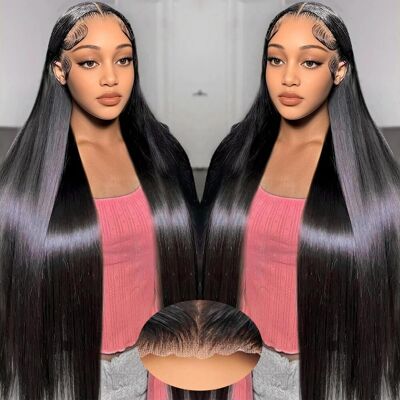 Style Icon 9x6 Wear And Go Glueless Wig Long Black Straight Hair Wig 40 Inch Su Style Icon 9x6 Wear And Go Glueless Wig Long Black Straight Hair Wig 40 Inch Su