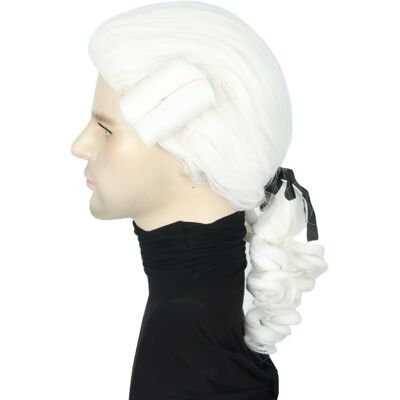Topcosplay Baroque Noble Wig - Long White/blonde Wig With Ponytail For Hallowee Topcosplay Baroque Noble Wig - Long White/blonde Wig With Ponytail For Hallowee