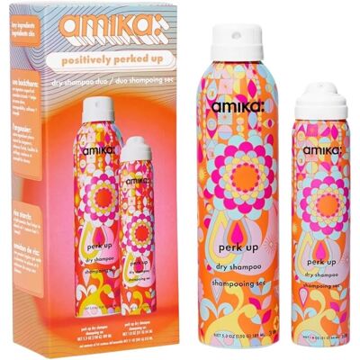 Amika Positively Perked Up Dry Shampoo Spray Duo - Includes Perk Up Talc-Free D Amika Positively Perked Up Dry Shampoo Spray Duo - Includes Perk Up Talc-Free D