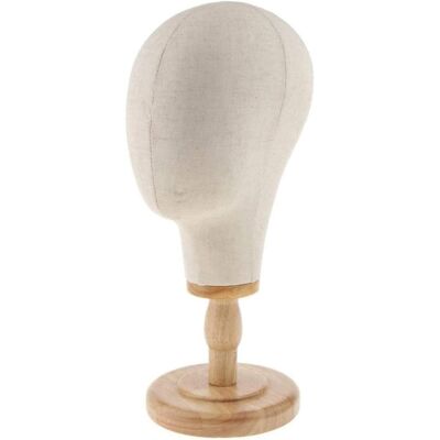 Zalati Canvas Mannequin Head Block Wig Head For Wig/hat/jewelry Making, Fixing Zalati Canvas Mannequin Head Block Wig Head For Wig/hat/jewelry Making, Fixing