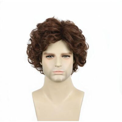 Topcosplay Mens Wigs Short Curly Fluffy Cosplay Halloween Character Costume Wig Topcosplay Mens Wigs Short Curly Fluffy Cosplay Halloween Character Costume Wig