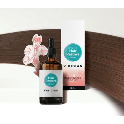 Viridian Organic Hair Restore Serum 50ml Restore & Shine Vegan Viridian Organic Hair Restore Serum 50ml Restore & Shine Vegan
