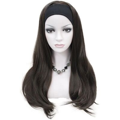 Lydell Long 3/4 Women'S Wigs Hairpiece Straight With Adjust Black Headband Blon Lydell Long 3/4 Women'S Wigs Hairpiece Straight With Adjust Black Headband Blon