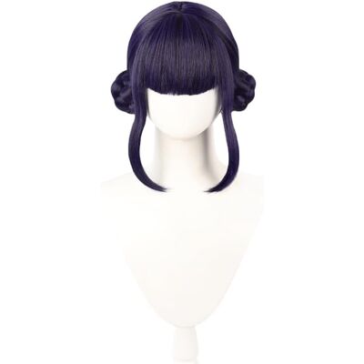 Lemarnia Anime Costume Wig Girls Black Purple Halloween Party Cosplay Wig Lemarnia Anime Costume Wig Girls Black Purple Halloween Party Cosplay Wig
