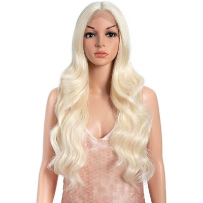 Style Icon Long Body Wavy Wig 26 Inch Blonde Synthetic Lace Front Wigs For Wome Style Icon Long Body Wavy Wig 26 Inch Blonde Synthetic Lace Front Wigs For Wome