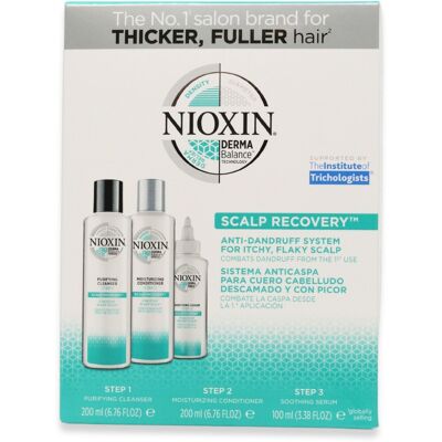 Nioxin Scalp Recovery - Kit Anticaspa - Cuero Cabelludo Descamado Y Con Picor 3 Pz - Hair Care Kit Nioxin Scalp Recovery - Kit Anticaspa - Cuero Cabelludo Descamado Y Con Picor 3 Pz - Hair Care Kit