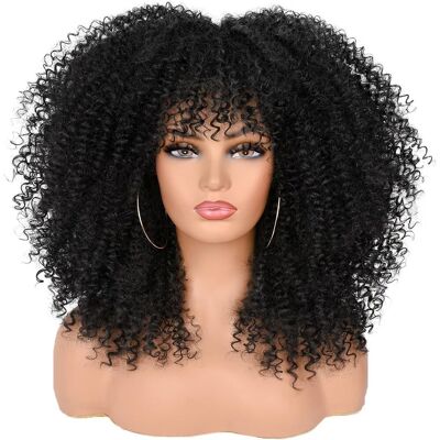 isamy Isamy Long Curly Wigs For Black Women Afro Bomb Curly Wig With Bangs Synthetic isamy Isamy Long Curly Wigs For Black Women Afro Bomb Curly Wig With Bangs Synthetic