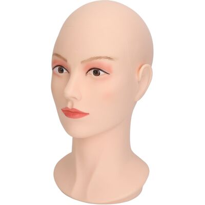 Bald Manikin Head Wig Mannequin Head Female Face Washable Pvc Mannequin Head Tou Bald Manikin Head Wig Mannequin Head Female Face Washable Pvc Mannequin Head Tou