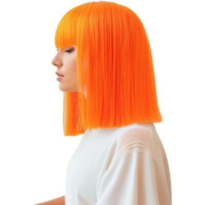 Prettyland Event Ladies Bob Straight Bangs Wig Medium Length Short Straight Hea Prettyland Event Ladies Bob Straight Bangs Wig Medium Length Short Straight Hea