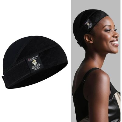 Dreamlover Wide Wig Grip Cap For Lace Front Wigs, 2-In-1 Black Adjustable Wig C Dreamlover Wide Wig Grip Cap For Lace Front Wigs, 2-In-1 Black Adjustable Wig C