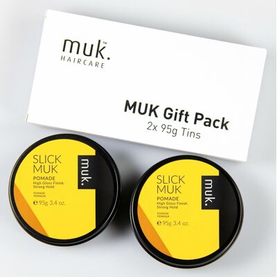 Slick Muk Twin Pack 2x Tins Of 95g Strong Hold Pomade (Only £12.95 Each!) Slick Muk Twin Pack 2x Tins Of 95g Strong Hold Pomade (Only £12.95 Each!)
