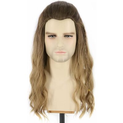 Topcosplay Mens Long Curly Ash Blonde Wig - Cosplay Halloween Costume Topcosplay Mens Long Curly Ash Blonde Wig - Cosplay Halloween Costume
