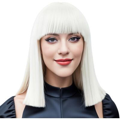 Imissu Short Natural Cut Hair Cosplay Wig With Straight Bangs Halloween Costume Imissu Short Natural Cut Hair Cosplay Wig With Straight Bangs Halloween Costume